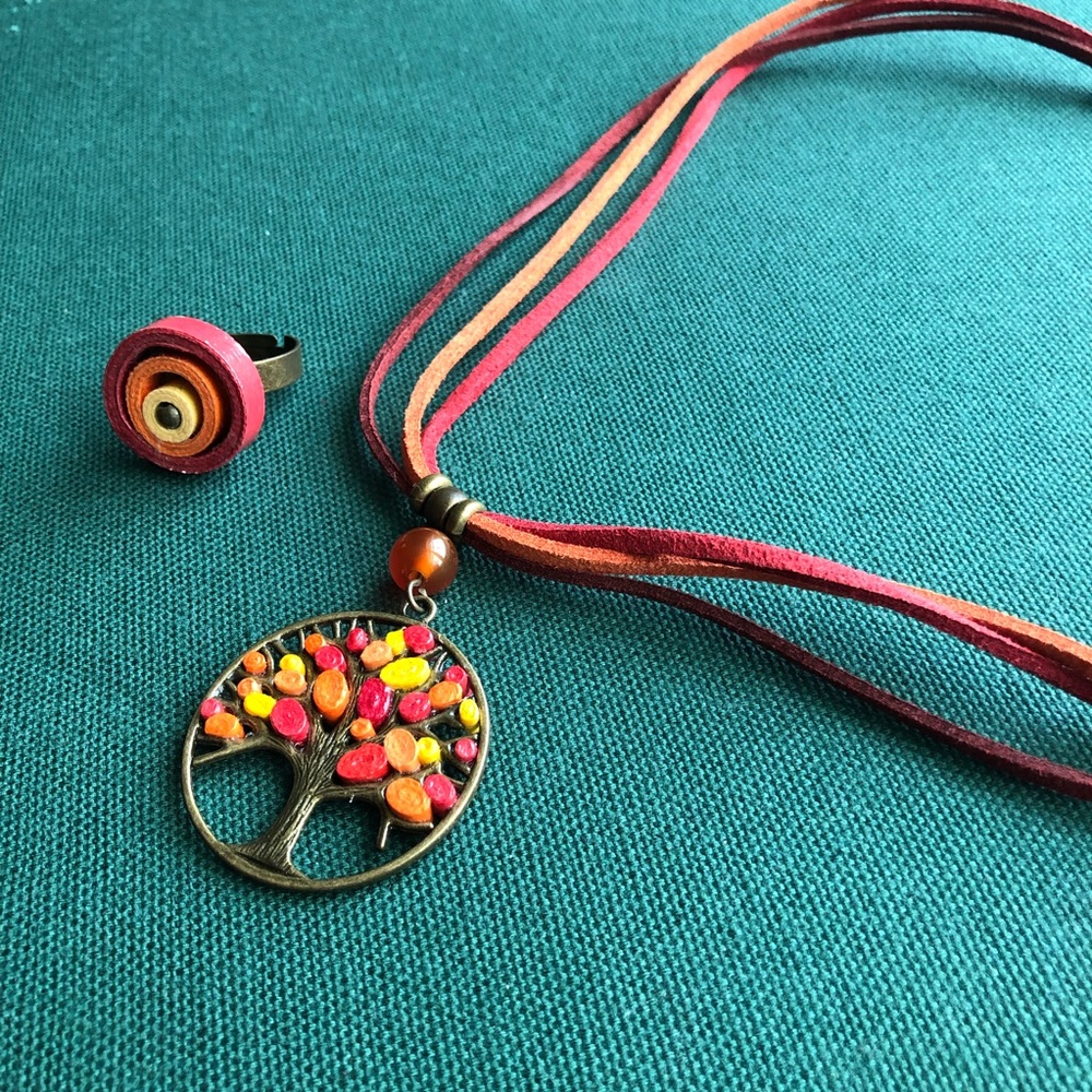 Authentic necklace and a ring